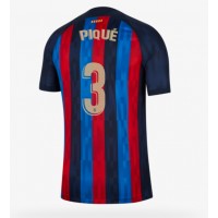 Barcelona Gerard Pique #3 Fotballklær Hjemmedrakt 2022-23 Kortermet